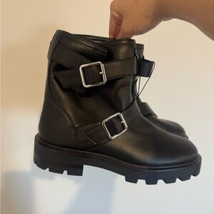 H&M Black Combat & Moto Boots
